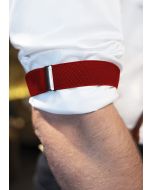Größenverstellbare Ärmelhalter rubinrot