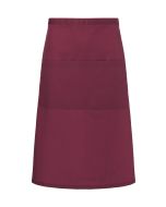 XXL-Bistroschürze Basic in Übergröße mit Tasche bordeaux