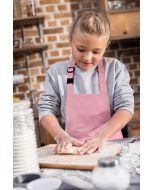 Kinderlatzschürze Basic mit Schnalle rosa