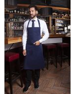 Latzschürze Basic mit Schnalle und Tasche marine