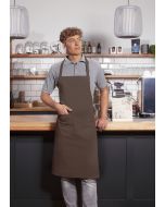 Latzschürze Basic mit Schnalle und Tasche hellbraun