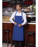 Latzschürze Basic mit Schnalle und Tasche blau