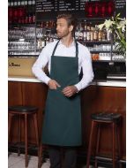 Latzschürze Basic mit Schnalle und Tasche piniengrün
