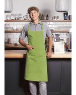 Latzschürze Basic mit Schnalle und Tasche limette