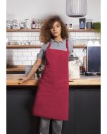 Latzschürze Basic mit Schnalle und Tasche himbeere
