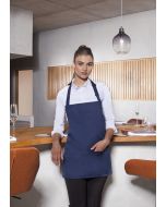 Kurze Latzschürze Basic mit Schnalle und Tasche marine