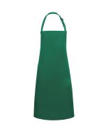 Wasserabweisende Latzschürze Basic mit Schnalle waldgrün