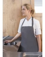 Wasserabweisende Latzschürze Basic mit Schnalle anthrazit