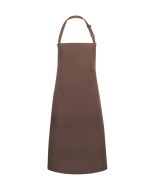 XXL-Latzschürze Basic in Übergröße mit Schnalle und Tasche hellbraun