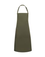 XXL-Latzschürze Basic in Übergröße mit Schnalle und Tasche moosgrün
