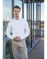 Langarm Herrenhemd Active-Stretch in Modern-Fit weiß