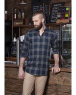Herren Karohemd Urban-Style marine