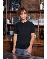 Damen Workwear Poloshirt Basic schwarz