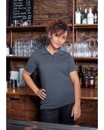 Damen Workwear Poloshirt Basic anthrazit