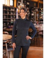 Langarm Damenkochjacke DIAMOND CUT® Avantgarde schwarz