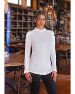 Langarm Damenkochjacke DIAMOND CUT® Avantgarde weiß