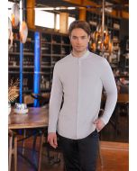 Langarm Herrenkochjacke DIAMOND CUT® Avantgarde silbergrau