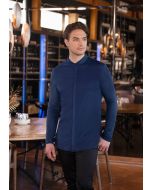 Langarm Herrenkochjacke DIAMOND CUT® Avantgarde stahlblau