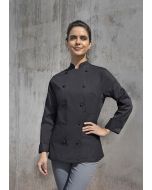 Damenkochjacke Agathe schwarz