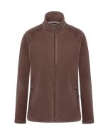 Damen Workwear Fleecejacke Warm-Up, aus nachhaltigem Material hellbraun