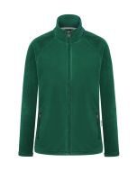 Damen Workwear Fleecejacke Warm-Up, aus nachhaltigem Material waldgrün