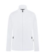 Damen Workwear Fleecejacke Warm-Up, aus nachhaltigem Material weiß