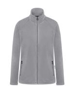 Damen Workwear Fleecejacke Warm-Up, aus nachhaltigem Material platingrau