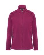 Damen Workwear Fleecejacke Warm-Up, aus nachhaltigem Material fuchsia