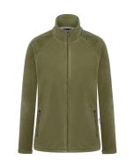 Damen Workwear Fleecejacke Warm-Up, aus nachhaltigem Material moosgrün
