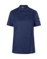 Kurzarm Damenkochjacke Modern-Look marine