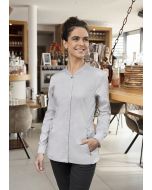 Damenkochjacke Green Generation, aus nachhaltigem Material platingrau
