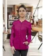 Damenkochjacke Green Generation, aus nachhaltigem Material fuchsia