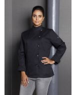 Damenkochjacke Larissa schwarz