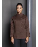 Damenkochjacke Larissa hellbraun