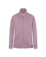 Damen Workwear Sweatjacke Soft-Face, aus nachhaltigem Material dunkelrosa