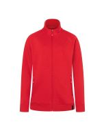 Damen Workwear Sweatjacke Soft-Face, aus nachhaltigem Material rot