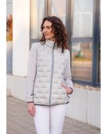 Damen Hybrid-Jacke  Outdoor-Pro, aus nachhaltigem Material hellgrau