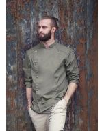 Kochjacke Jeans-Style vintage moss green