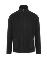 Herren Workwear Fleecejacke Warm-Up, aus nachhaltigem Material schwarz