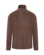 Herren Workwear Fleecejacke Warm-Up, aus nachhaltigem Material hellbraun
