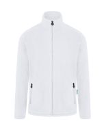 Herren Workwear Fleecejacke Warm-Up, aus nachhaltigem Material weiß