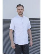 Kurzarm Kochjacke Modern-Touch weiß