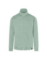 Herren Workwear Sweatjacke Soft-Face, aus nachhaltigem Material pistaziengrün