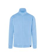 Herren Workwear Sweatjacke Soft-Face, aus nachhaltigem Material eisblau