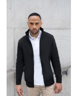 Herren Workwear Sweatjacke Soft-Face, aus nachhaltigem Material schwarz