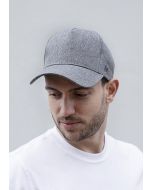 Baseball Cap, aus nachhaltigem Material, Recyceltes Polyester grau meliert