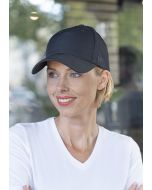 5-Panel Stretch Cap schwarz
