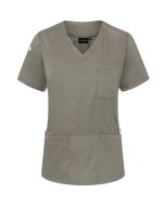 Kurzarm Damen-Schlupfkasack Essential, aus nachhaltigem Material salbei