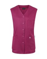 Ärmelloser Damenkasack Essential, aus nachhaltigem Material fuchsia