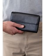 Kellnerbörse (Geldbörse) mit Druckknopf schwarz
